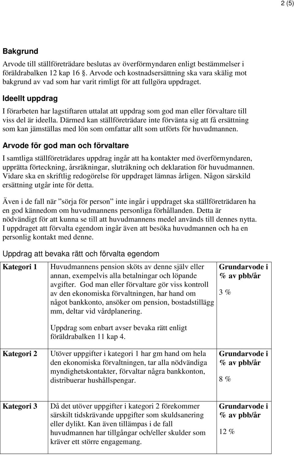 Ideellt uppdrag I förarbeten har lagstiftaren uttalat att uppdrag som god man eller förvaltare till viss del är ideella.