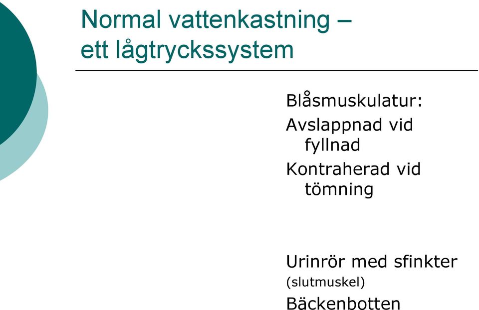 Avslappnad vid fyllnad Kontraherad