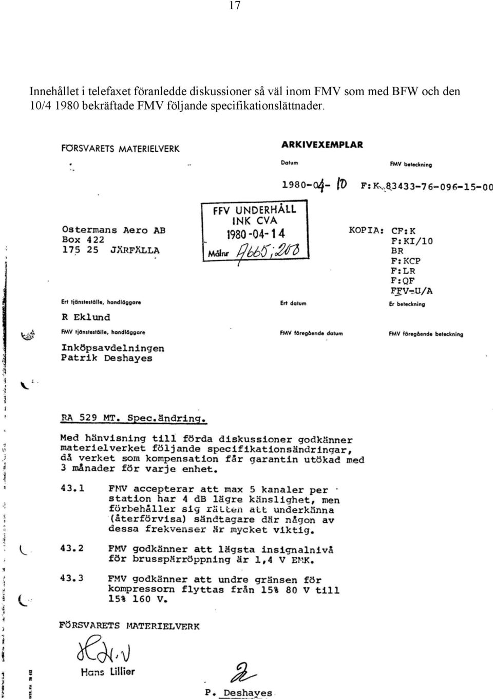 FMV som med BFW och den 10/4 1980