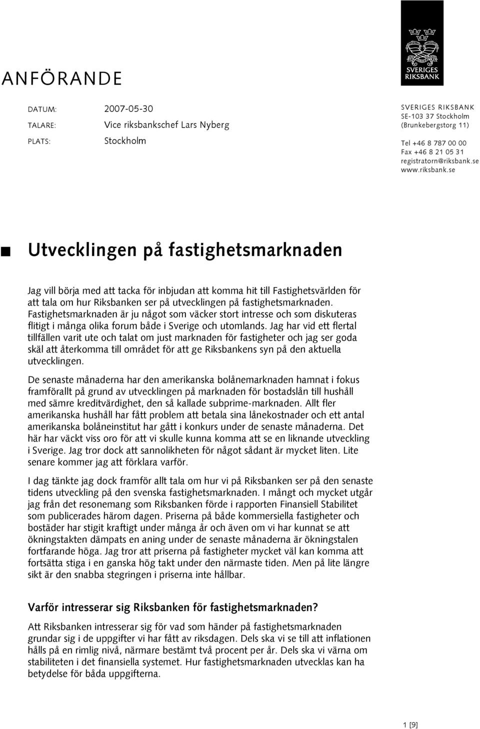 se www.riksbank.