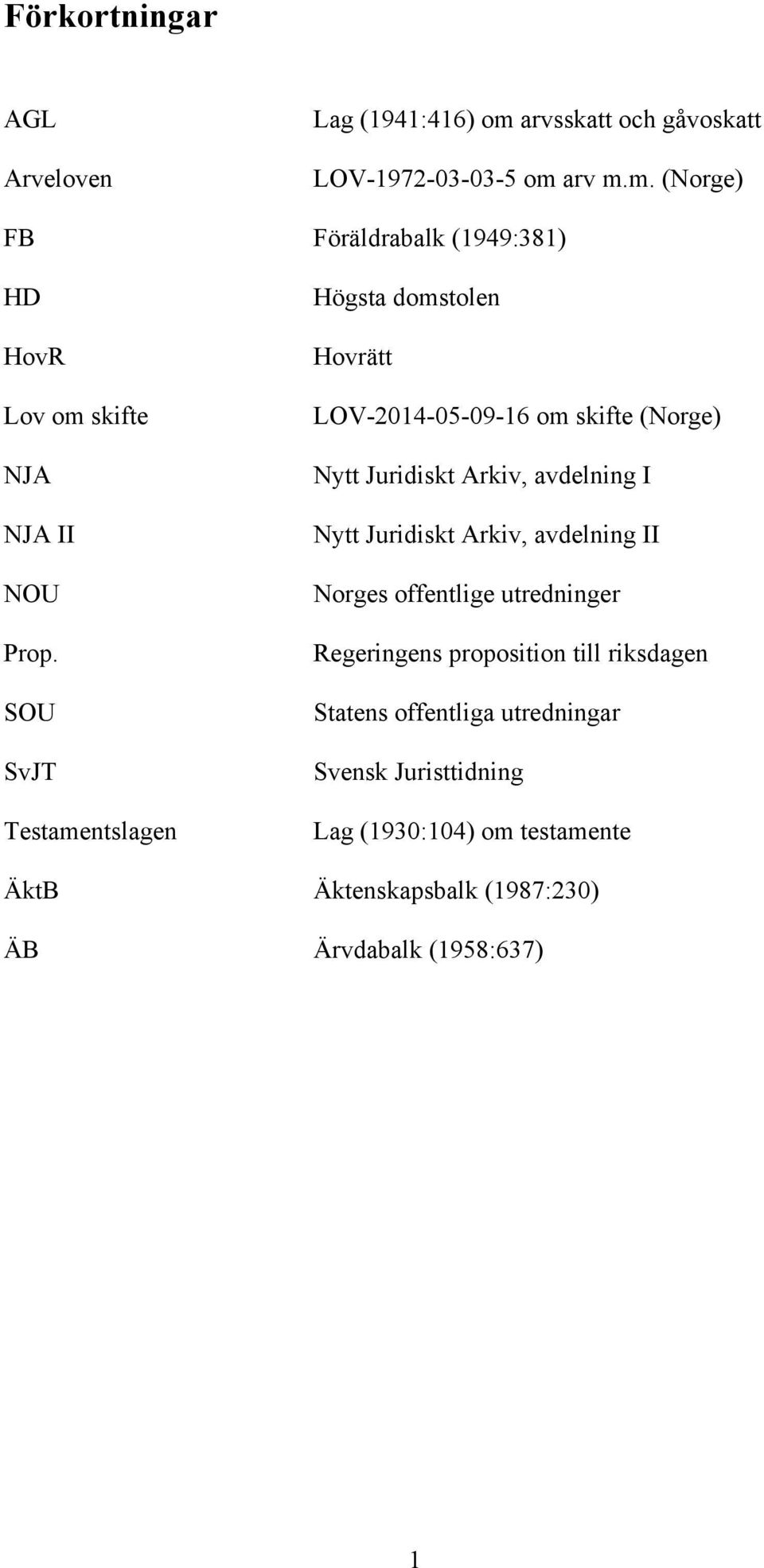 Arkiv, avdelning II Norges offentlige utredninger Regeringens proposition till riksdagen Statens offentliga utredningar Svensk