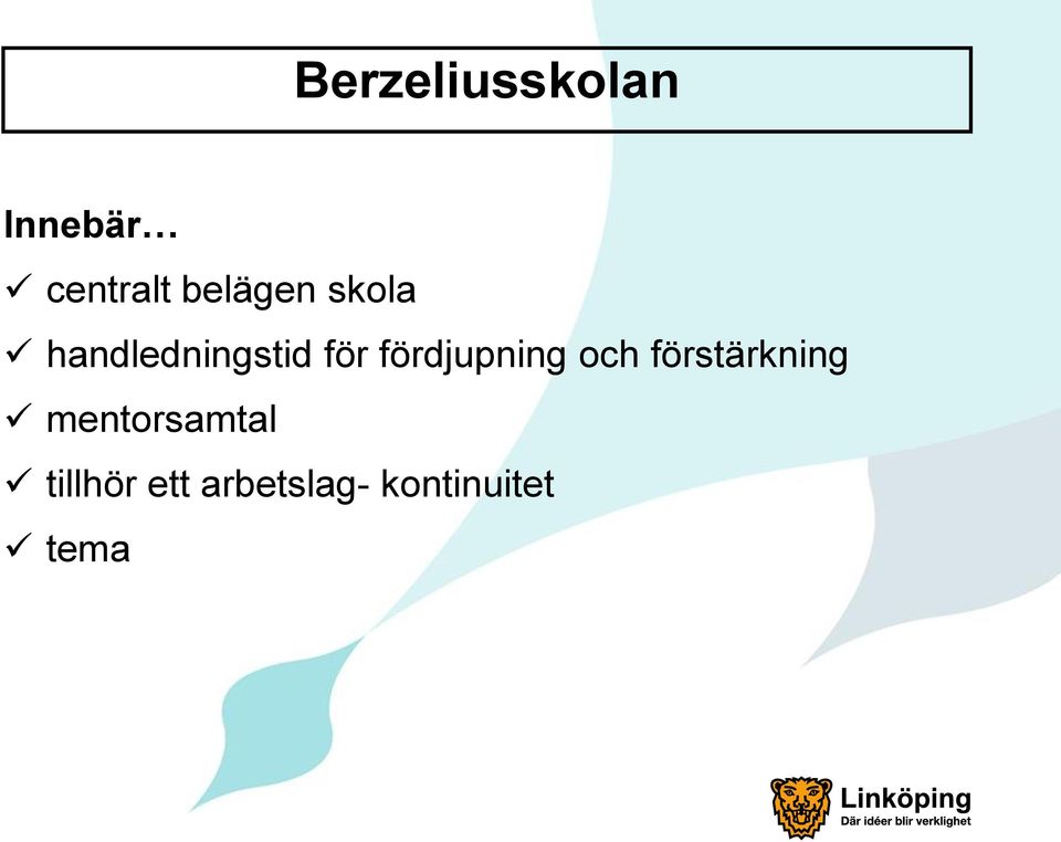 fördjupning och förstärkning