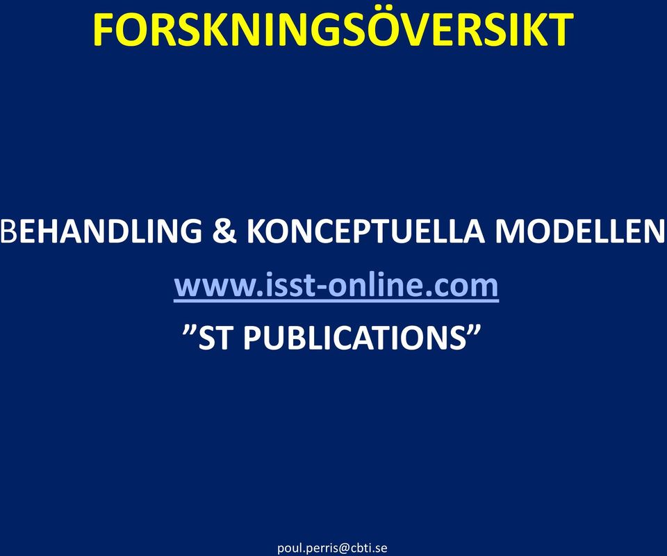 KONCEPTUELLA MODELLEN