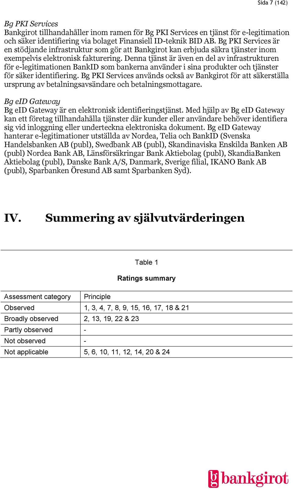 Denna tjänst är även en del av infrastrukturen för e-legitimationen BankID som bankerna använder i sina produkter och tjänster för säker identifiering.