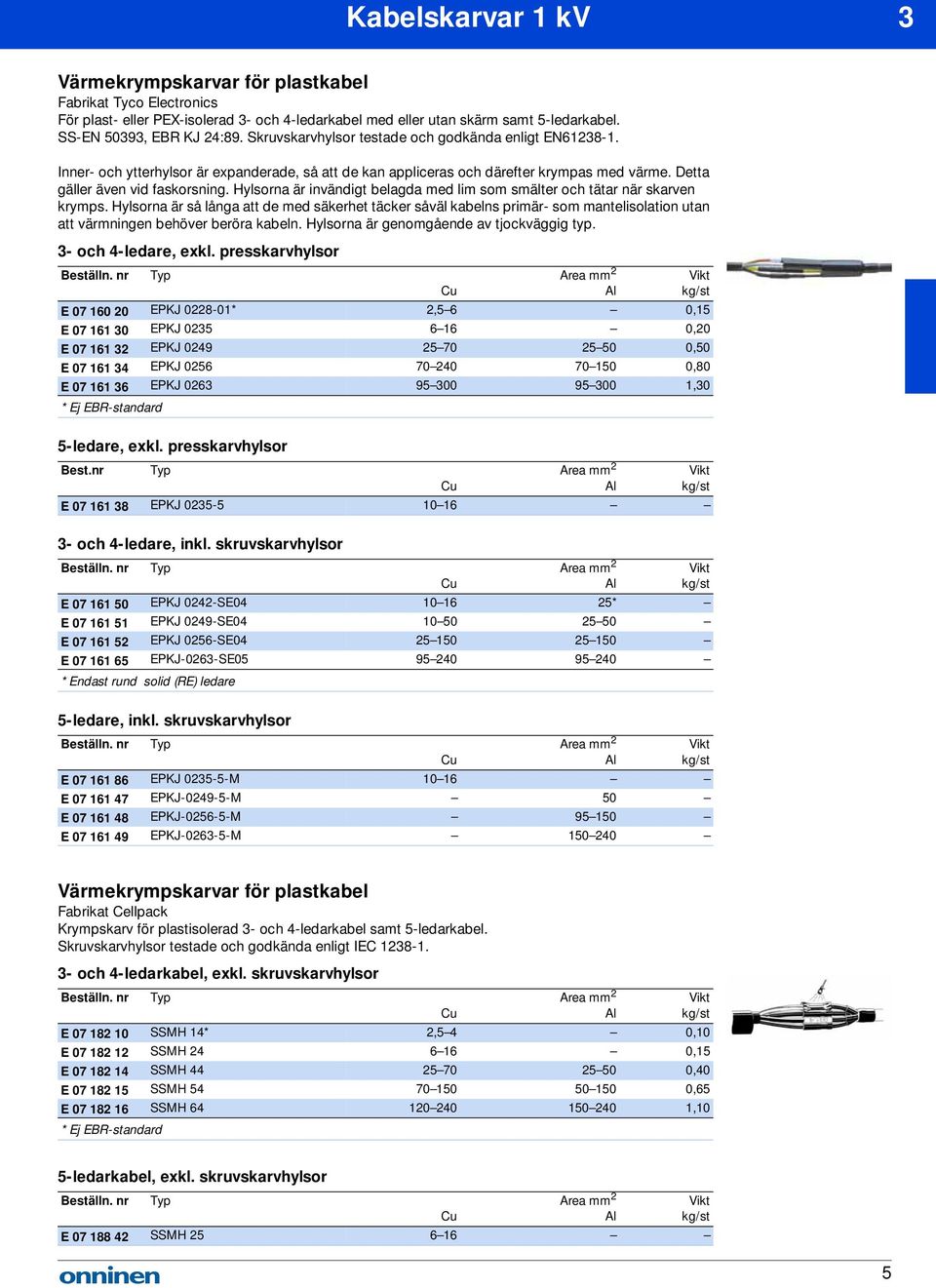 Hylsorna är invändigt belagda med lim som smälter och tätar när skarven krymps.