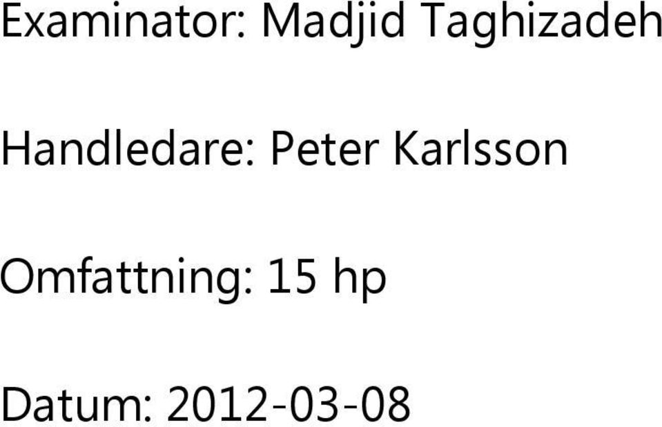 Peter Karlsson
