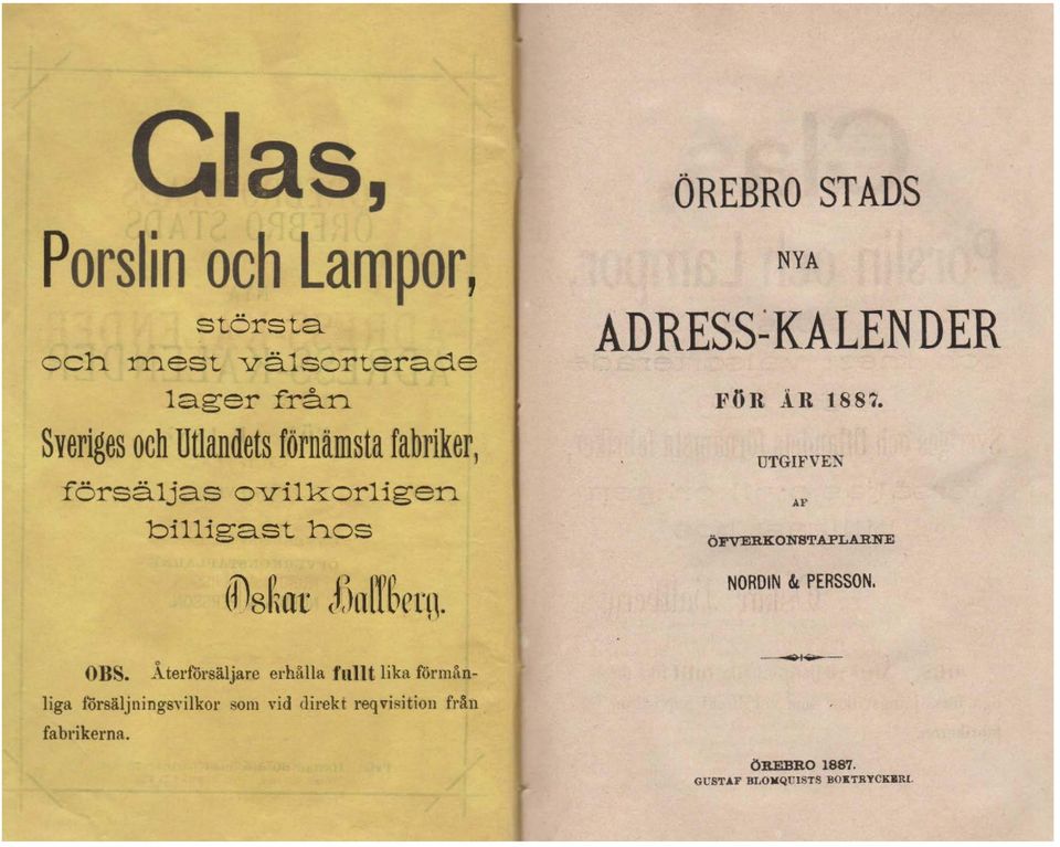 UTGIFVEX ÖFVERKONSTAPLARNE NORDIN & PERSSON. OBS.