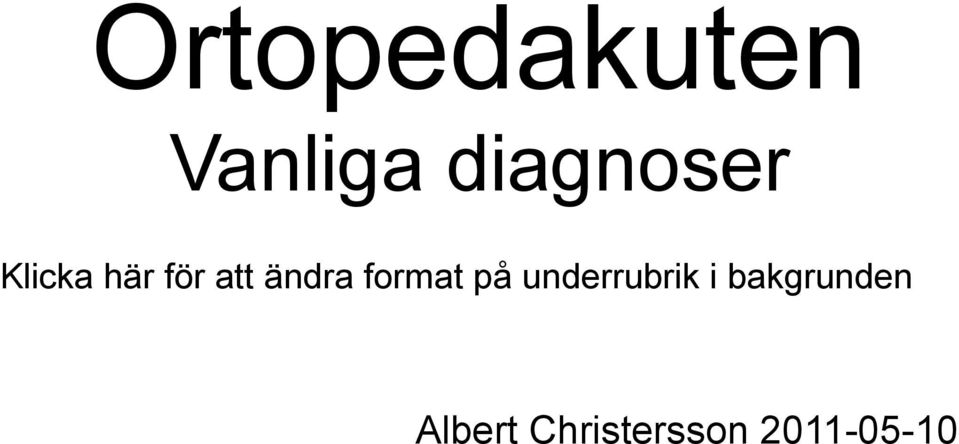 ändra format på underrubrik i