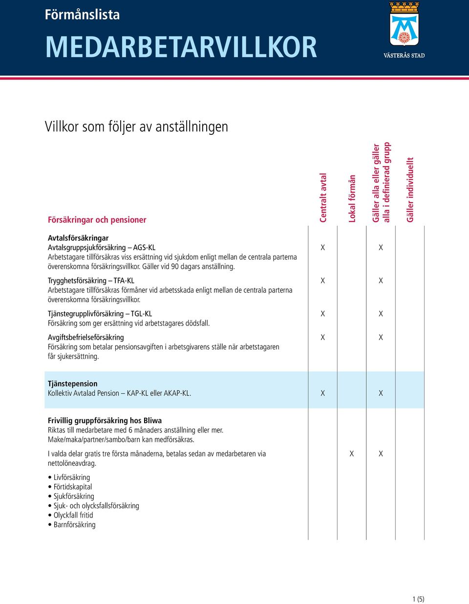 Trygghetsförsäkring TFA-KL Arbetstagare tillförsäkras förmåner vid arbetsskada enligt mellan de centrala parterna överenskomna försäkringsvillkor.