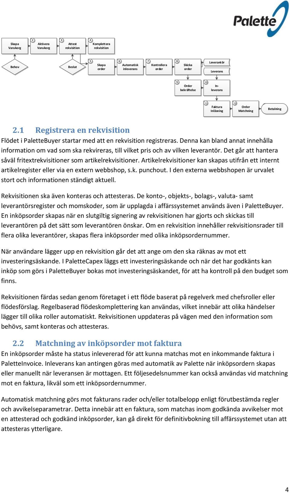 Denna kan bland annat innehålla information om vad som ska rekvireras, till vilket pris och av vilken leverantör. Det går att hantera såväl fritextrekvisitioner som artikelrekvisitioner.
