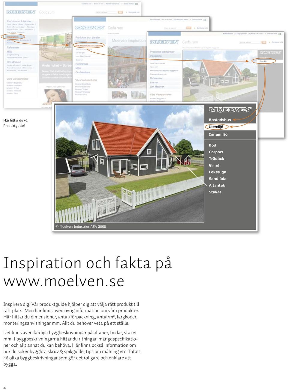 Här hittar du dimensioner, antal/förpackning, antal/m 2, färgkoder, monteringsanvisningar mm. Allt du behöver veta på ett ställe. Det finns även färdiga byggbeskrivningar på altaner, bodar, staket mm.
