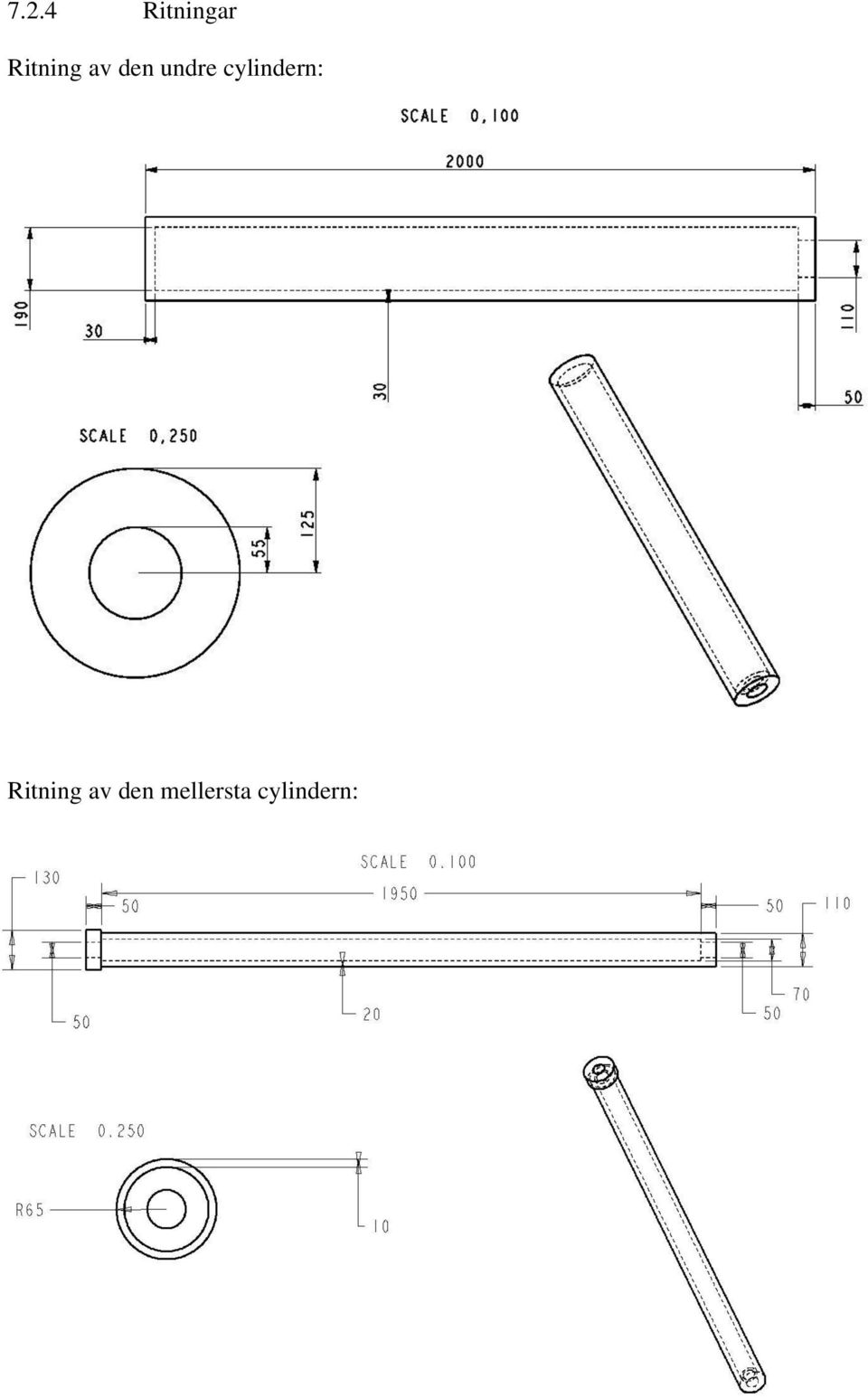 cylindern: Ritning