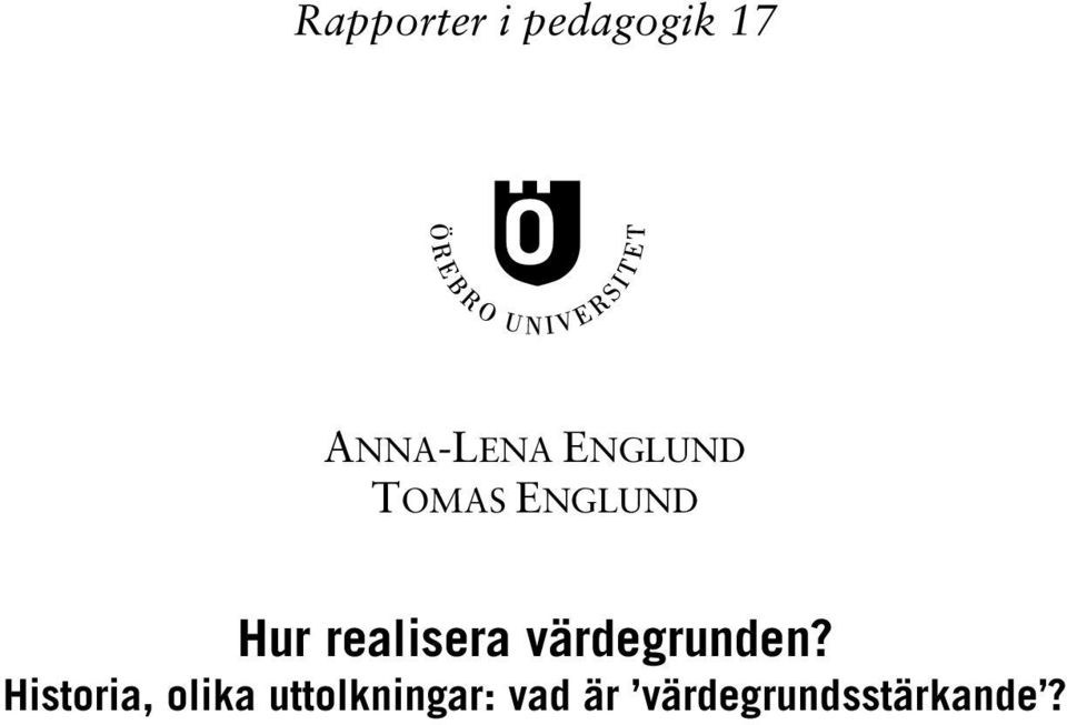 värdegrunden?