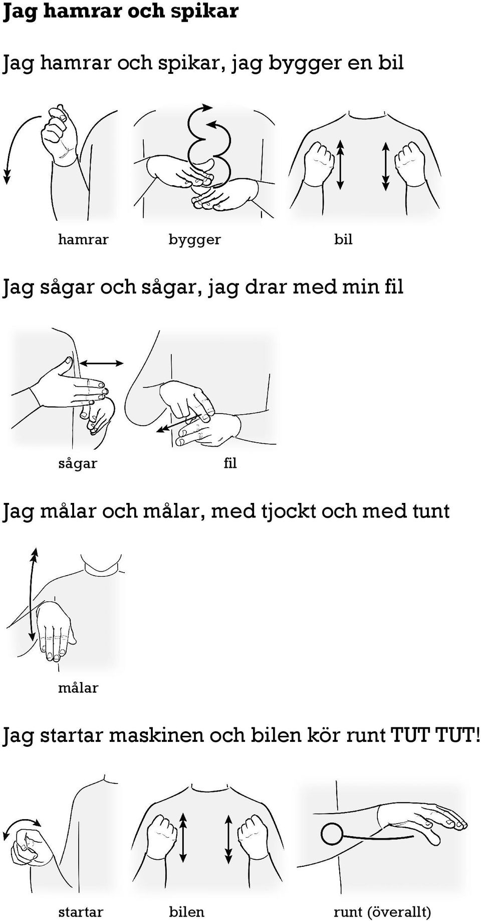 fil Jag målar och målar, med tjockt och med tunt målar Jag