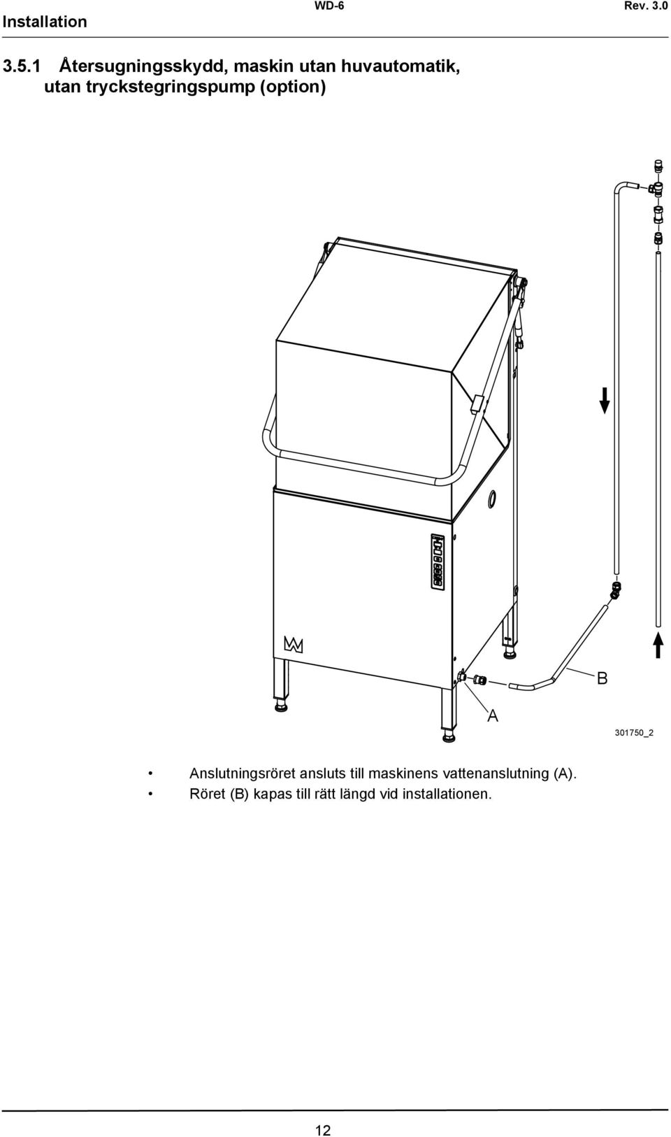 tryckstegringspump (option) B A 301750_2