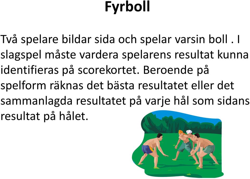 på scorekortet.