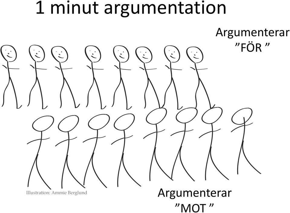 Argumenterar FÖR