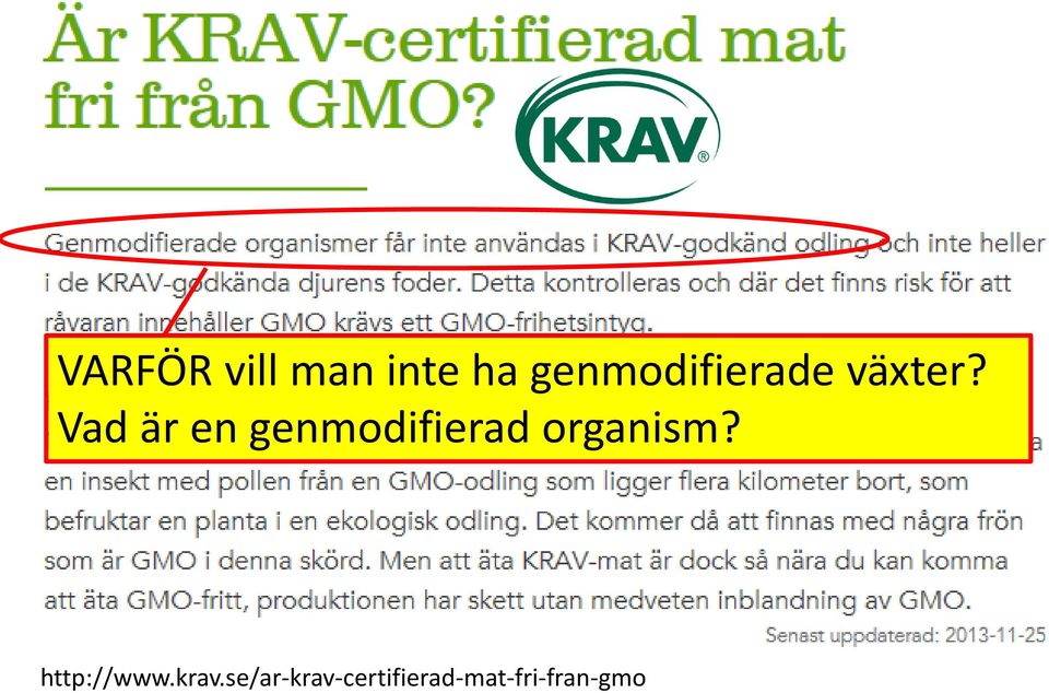 Vad är en genmodifierad organism?