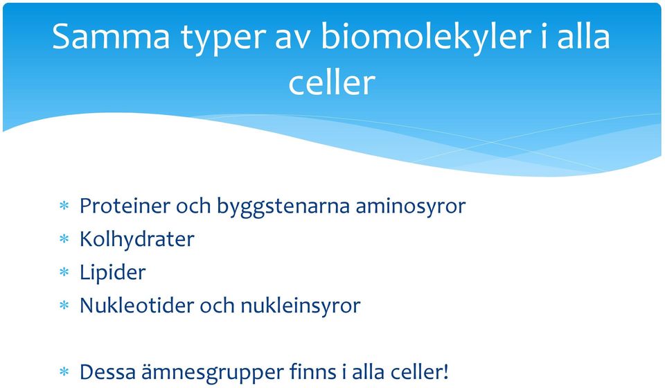 Kolhydrater Lipider Nukleotider och