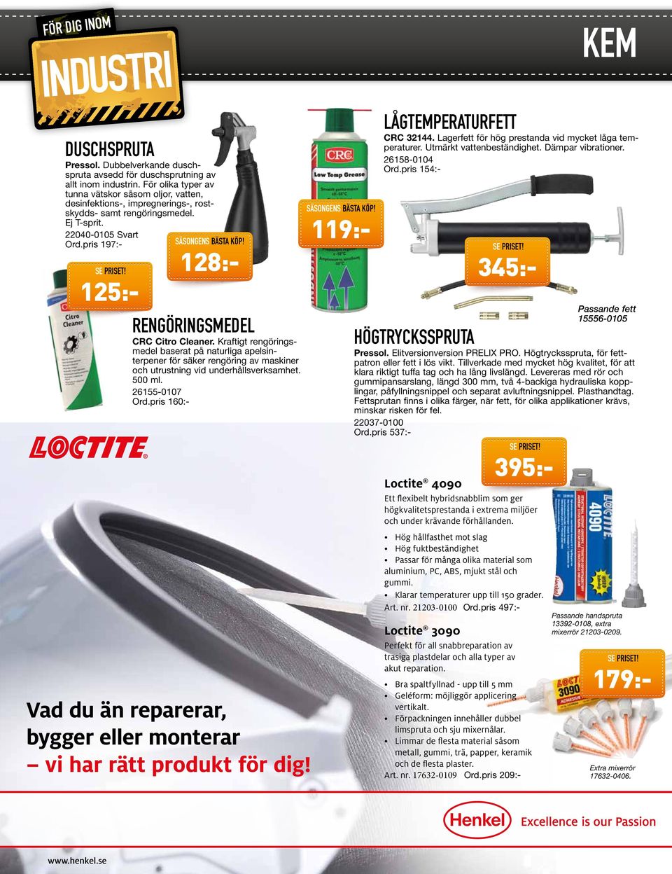 Högtrycksspruta, för fettpatron eller fett i lös vikt. Tillverkade med mycket hög kvalitet, för att klara riktigt tuffa tag och ha lång livslängd.