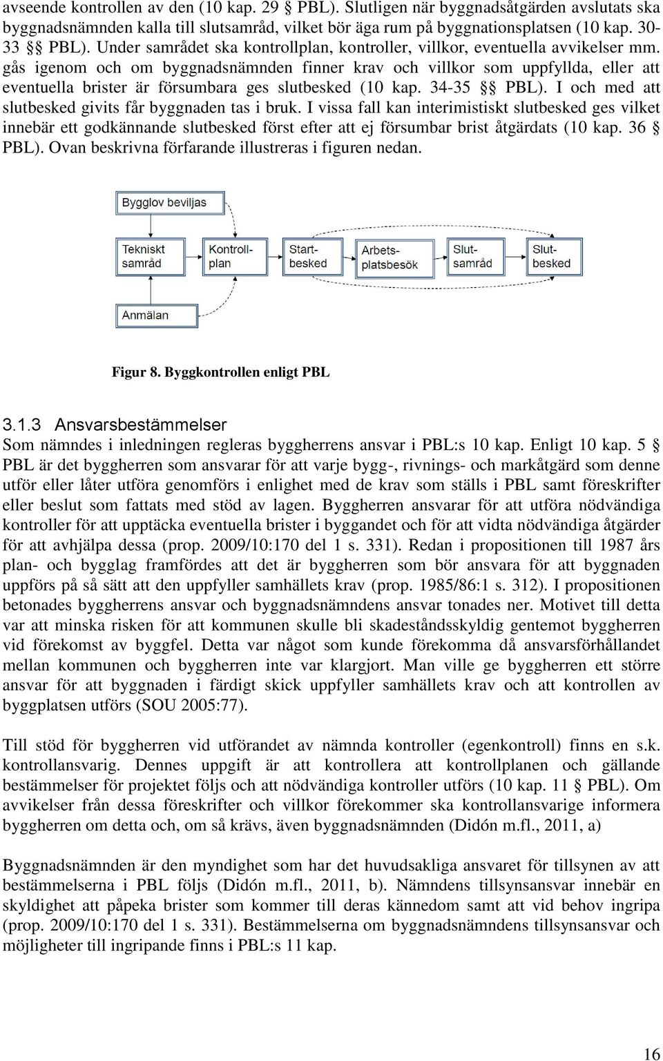 gås igenom och om byggnadsnämnden finner krav och villkor som uppfyllda, eller att eventuella brister är försumbara ges slutbesked (10 kap. 34-35 PBL).