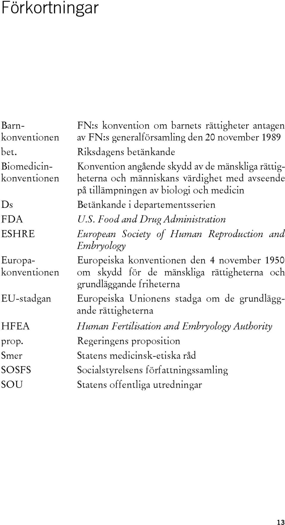 människans värdighet med avseende på tillämpningen av biologi och medicin Betänkande i departementsserien U.S.