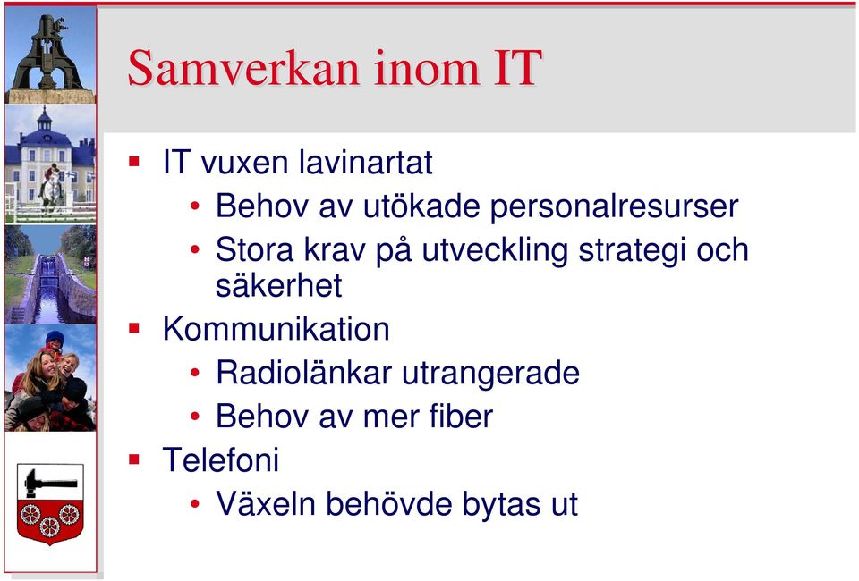 strategi och säkerhet Kommunikation Radiolänkar