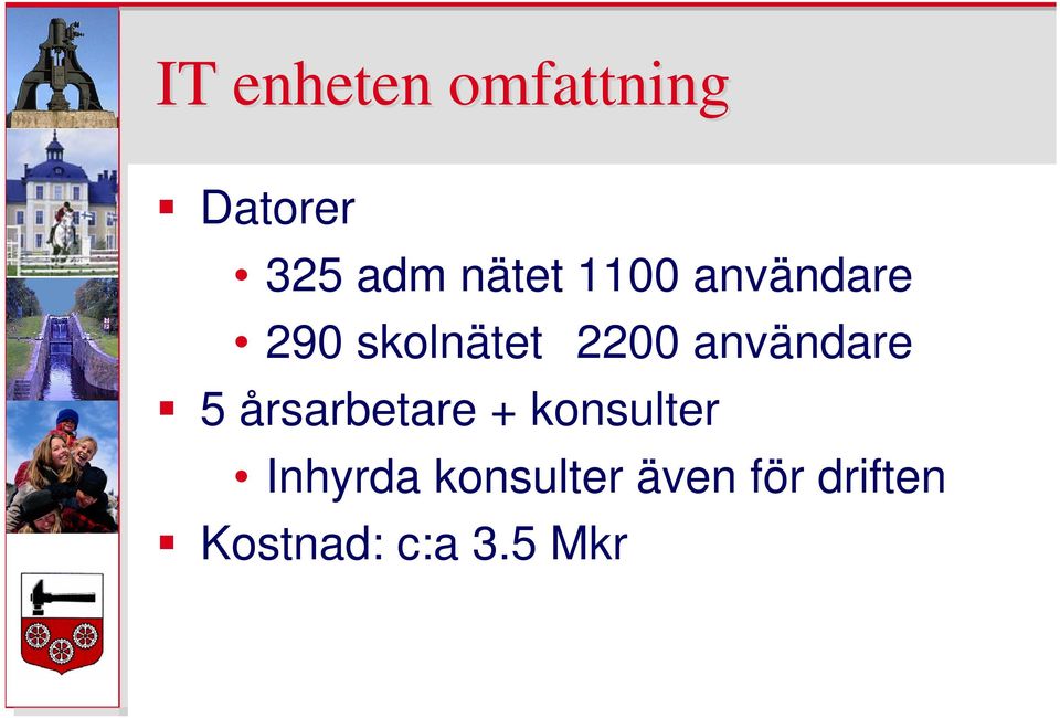 användare 5 årsarbetare + konsulter