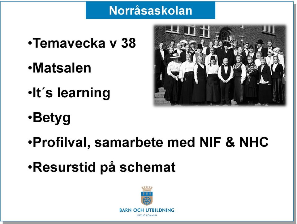 Profilval, samarbete med