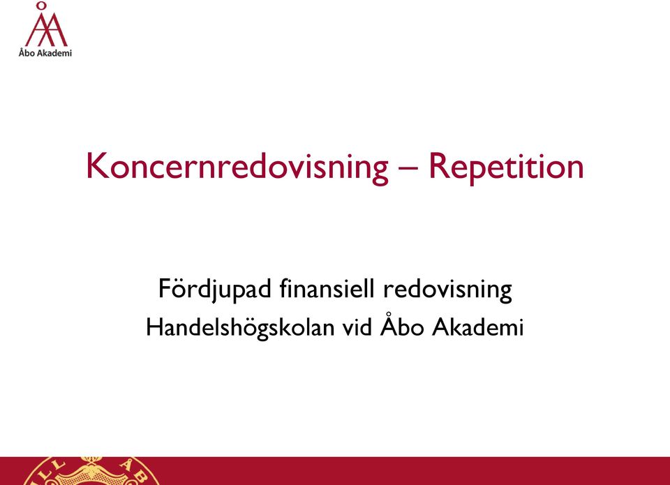 finansiell redovisning