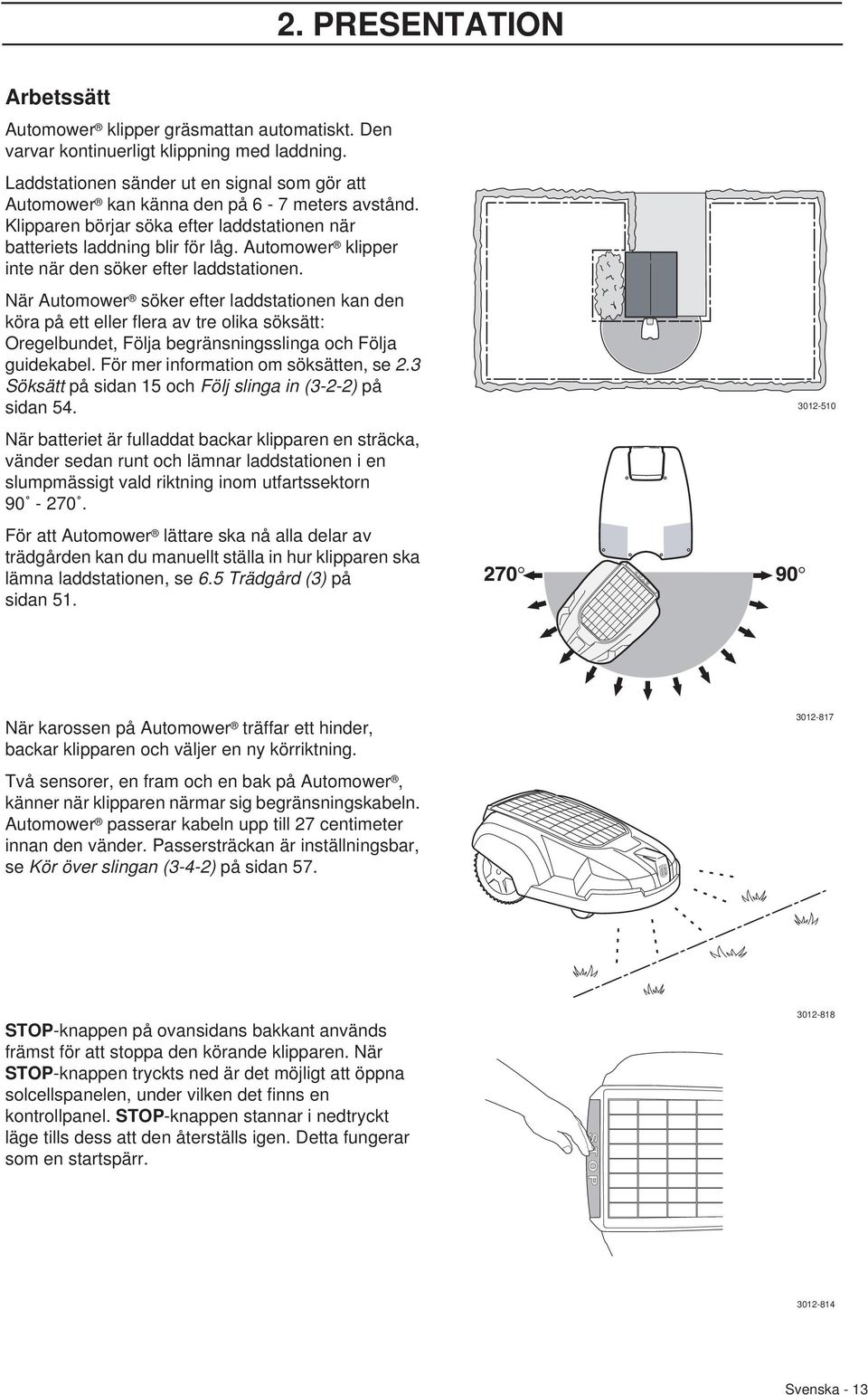 Automower klipper inte när den söker efter laddstationen.