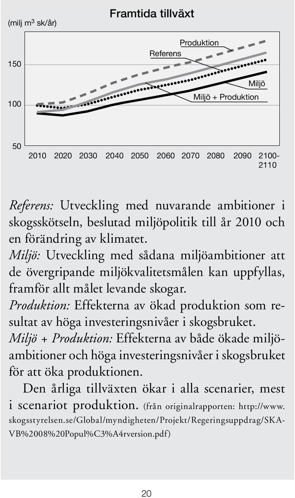 Miljö: Utveckling med sådana miljöambitioner att de övergripande miljökvalitetsmålen kan uppfyllas, framför allt målet levande skogar.