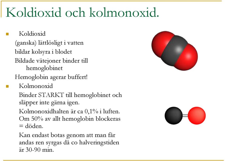 hemoglobinet Hemoglobin agerar buffert!