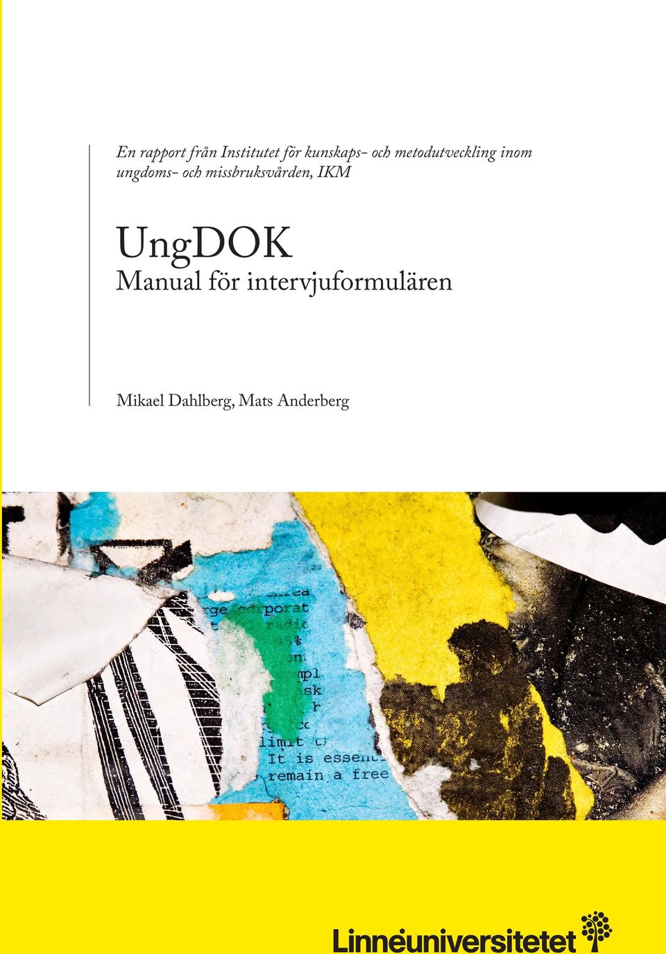 missbruksvården, IKM UngDOK Manual för