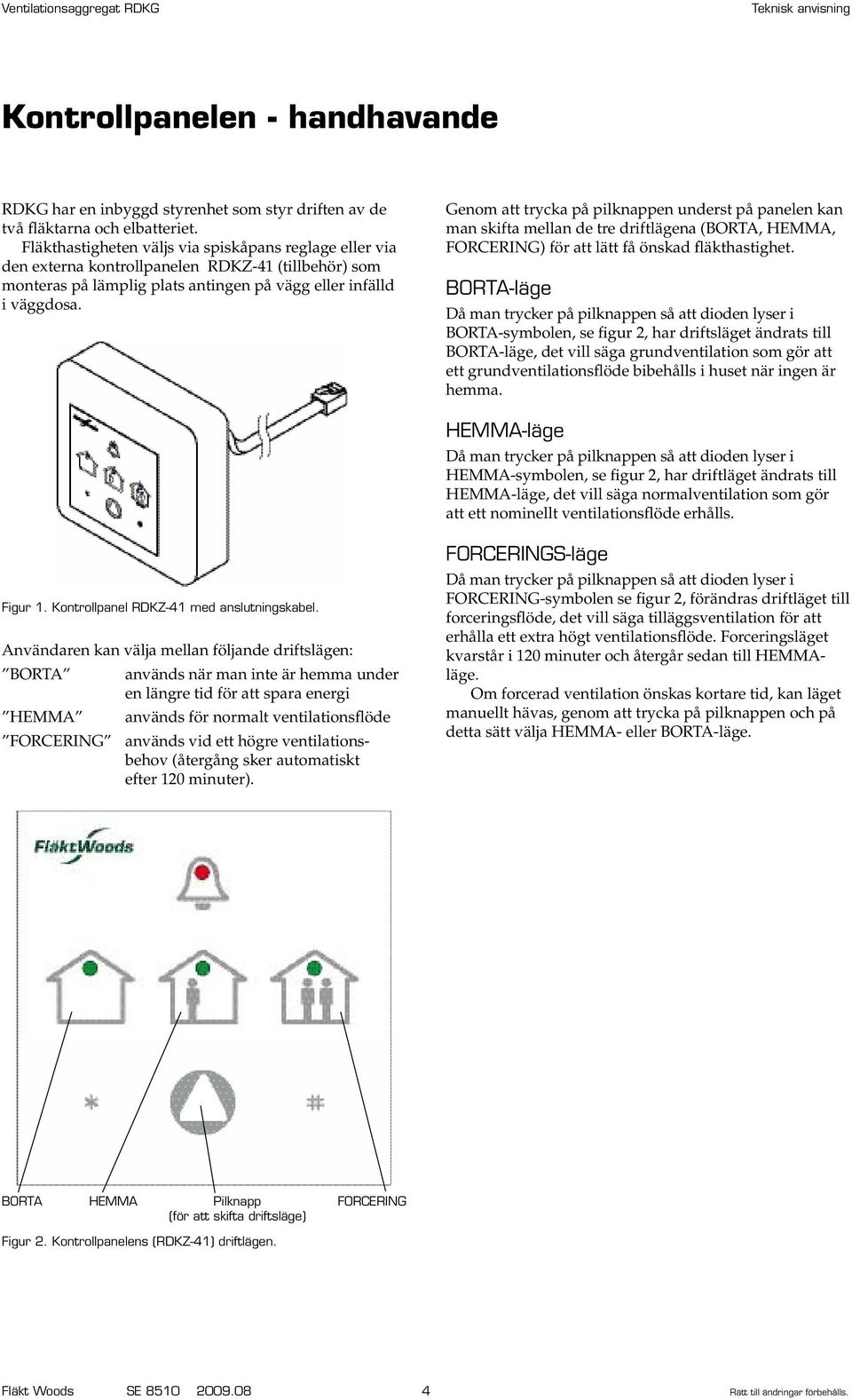 Ventilationsaggregat RDKG. Teknisk anvisning för montering, drift och  skötsel - PDF Free Download