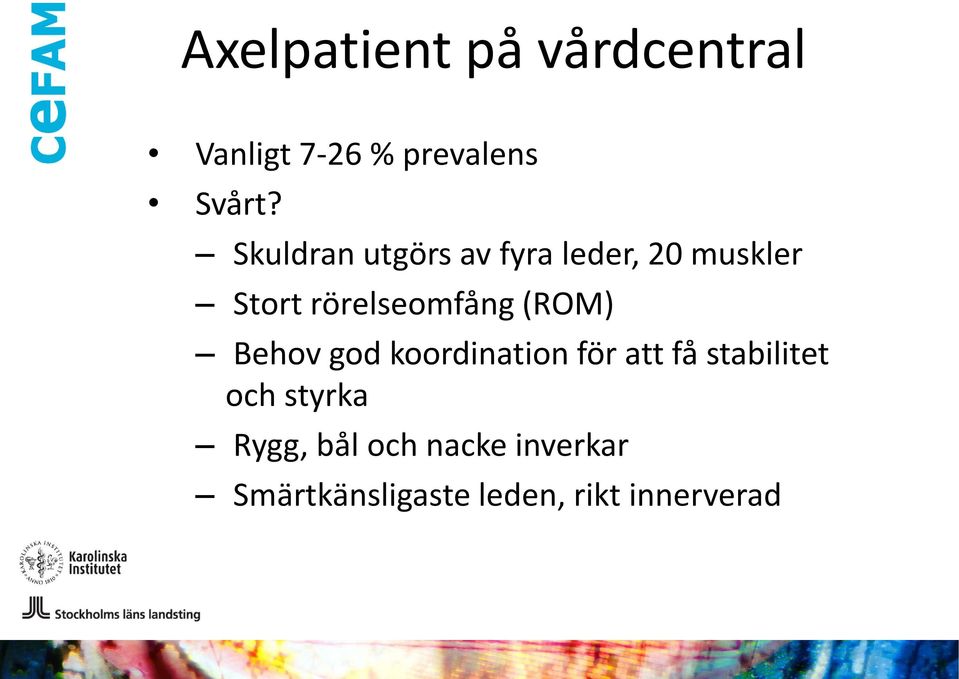 (ROM) Behov god koordination för att få stabilitet och styrka