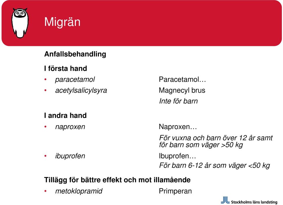 över 12 år samt för barn som väger >50 kg ibuprofen Ibuprofen För barn 6-12 år
