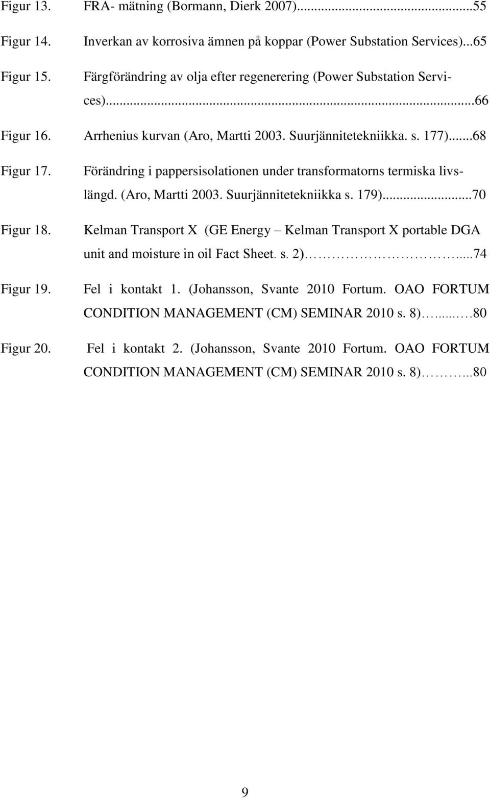 Figur 20. Förändring i pappersisolationen under transformatorns termiska livslängd. (Aro, Martti 2003. Suurjännitetekniikka s. 179).