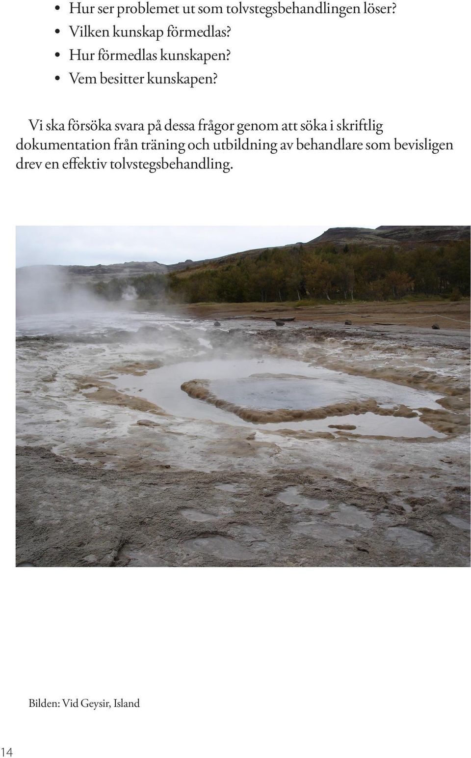 Vi ska försöka svara på dessa frågor genom att söka i skriftlig dokumentation från