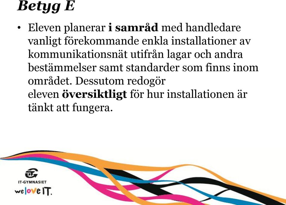 lagar och andra bestämmelser samt standarder som finns inom området.