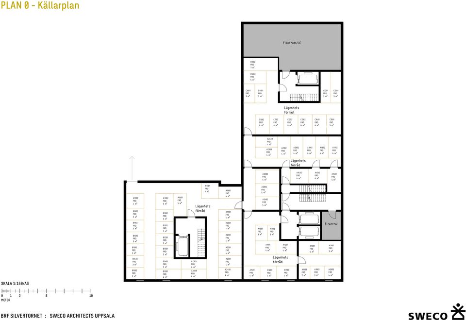 B1301 B1401 B1501 A1601 A23 A2203 A1701 Lägenhets förråd A1801 A1901 A2001 A21 A2201 A2301 A2401 A1501 A01 A2302 A2402 A11 A12