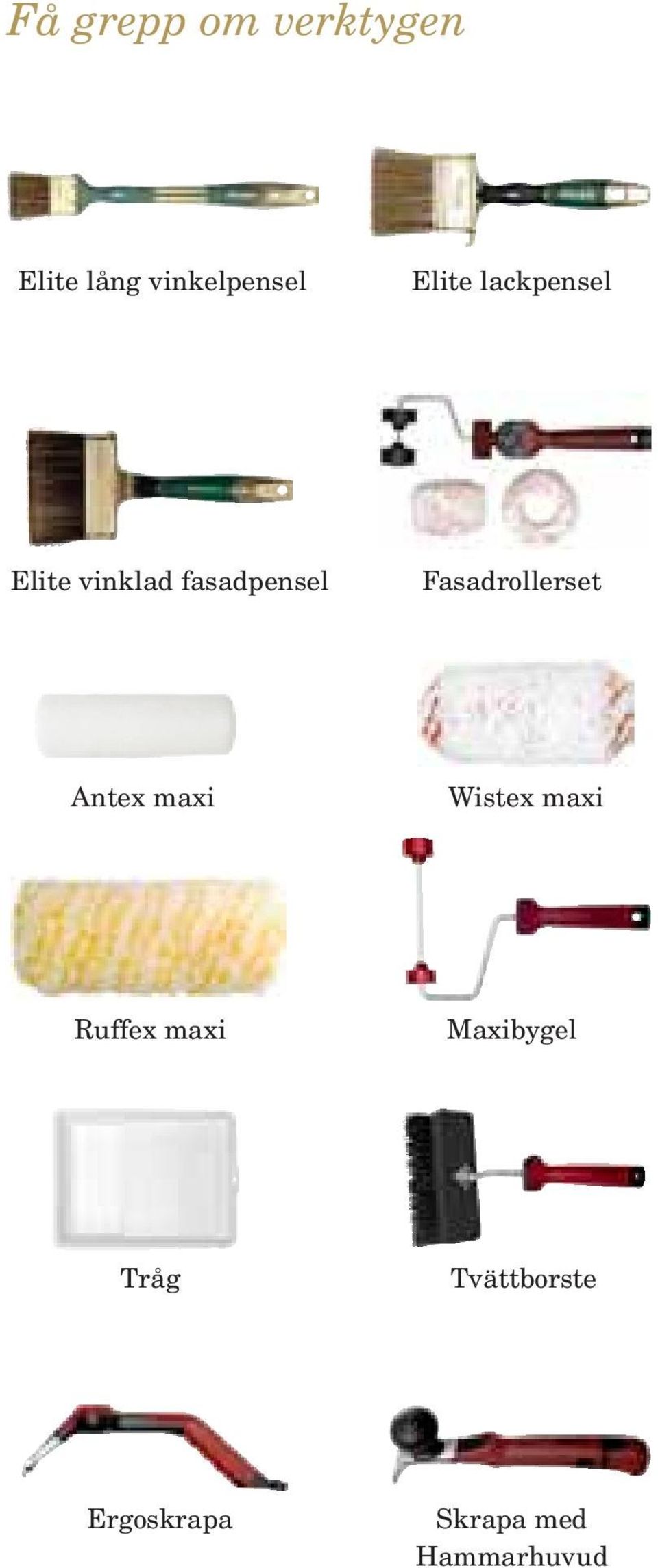 Fasadrollerset Antex maxi Wistex maxi Ruffex maxi