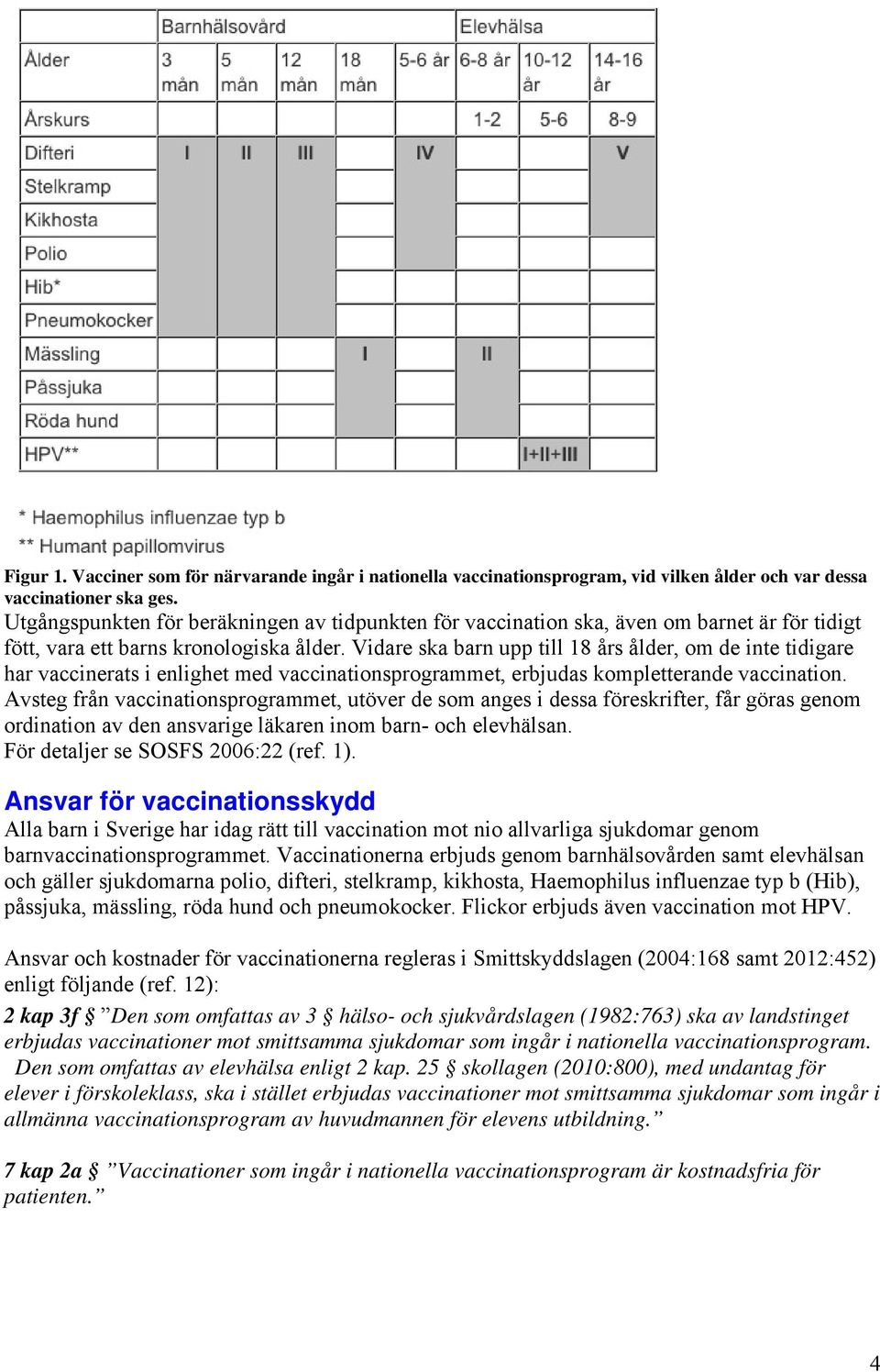 Vidare ska barn upp till 18 års ålder, om de inte tidigare har vaccinerats i enlighet med vaccinationsprogrammet, erbjudas kompletterande vaccination.