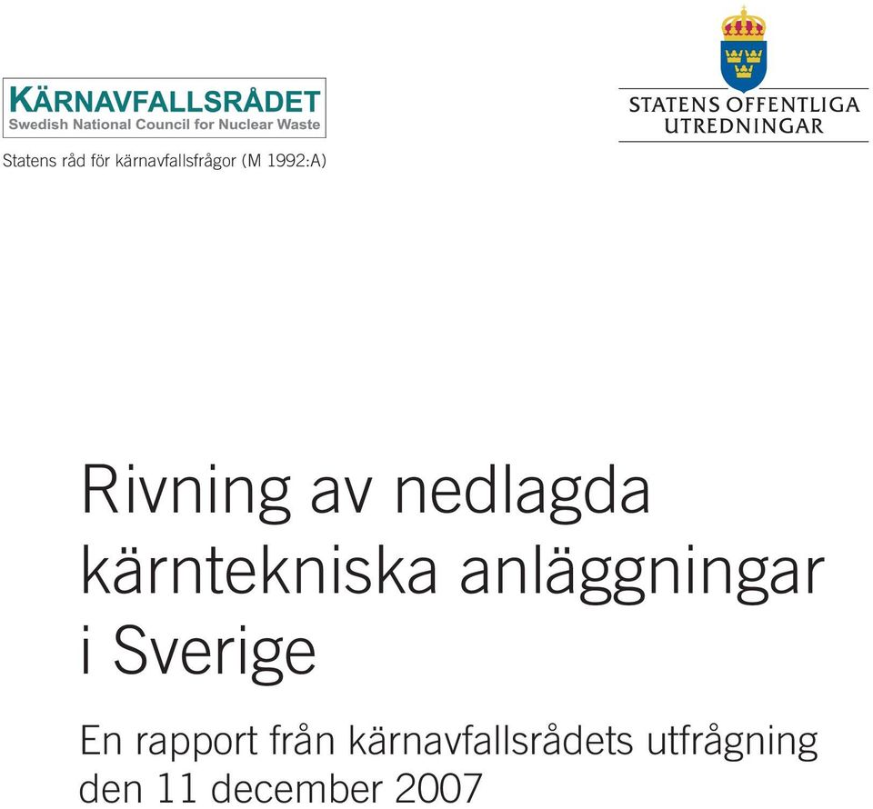 anläggningar i Sverige En rapport från