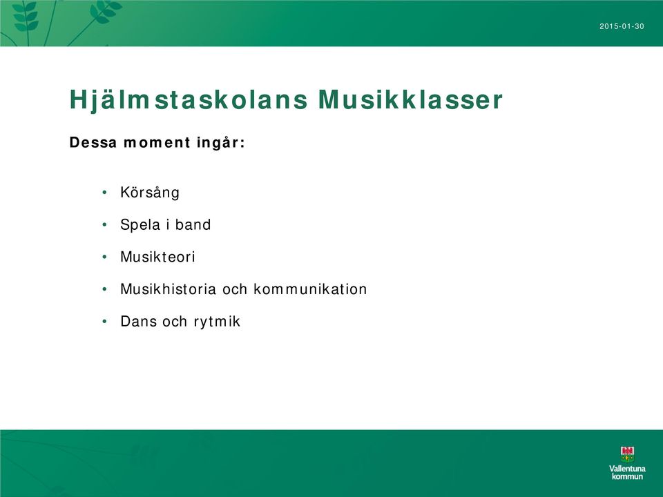 Spela i band Musikteori