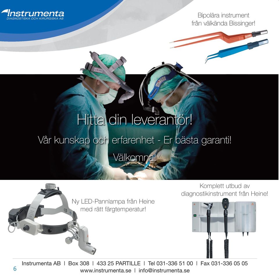 Komplett utbud av diagnostikinstrument från Heine!