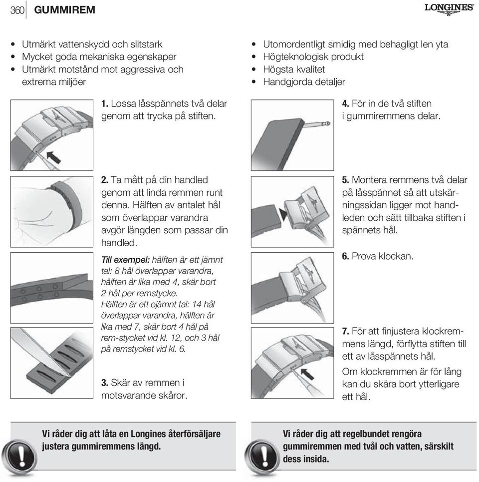 Till exempel: hälften är ett jämnt tal: 8 hål överlappar varandra, hälften är lika med 4, skär bort 2 hål per remstycke.