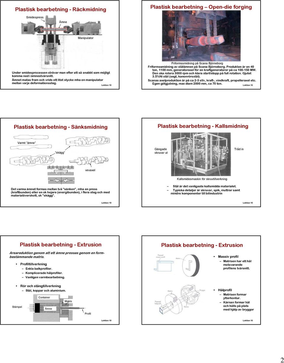 Produkten är en 40 ton, 1100 mm, generatoraxel för en kraftgeneratorer på ca 100-150 MW. Den ska rotera 3000 rpm och klara start/stopp på full rotation. Gjutet 3.5%Ni stål (segt, kanonrörsstål).