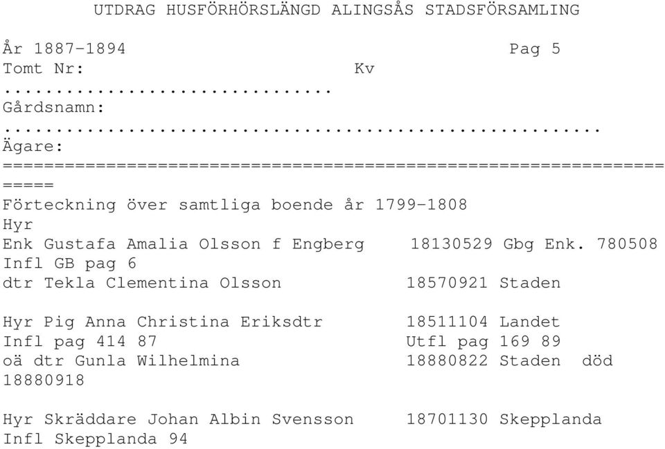 Gbg Enk.