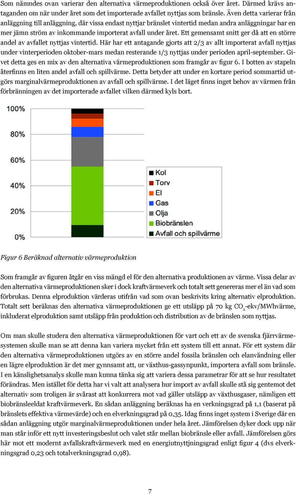 Ett gemensamt snitt ger då att en större andel av avfallet nyttjas vintertid.